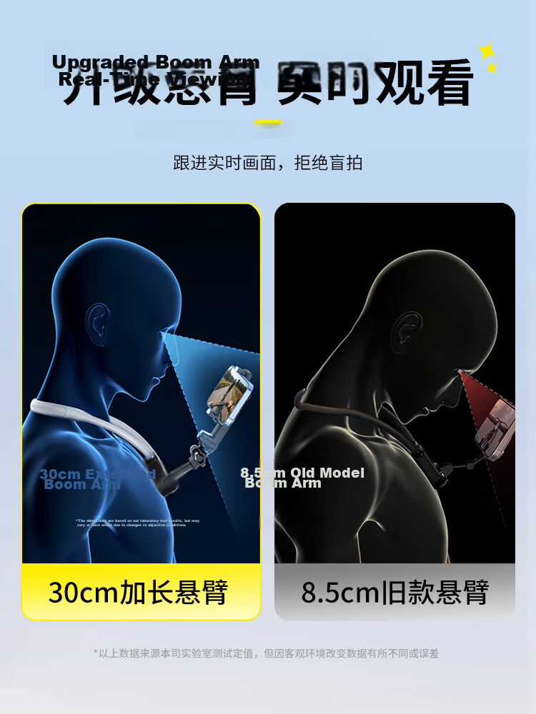 Kewo Neck Hanging Phone Holder Chest Mount First-Person View Shooting Device for TikTok Live Streaming Short Videos Vlog Outdoor Fishing Cycling Tool Compatible with Apple and Android 3