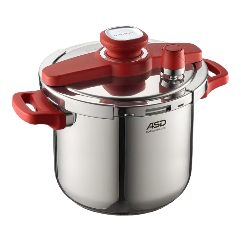ASD Pressure Cooker, 304 Stainless Steel, One-Handed Release, 7.0L Capacity, Compatible with Gas And Induction Stoves, YS22B7WJ3