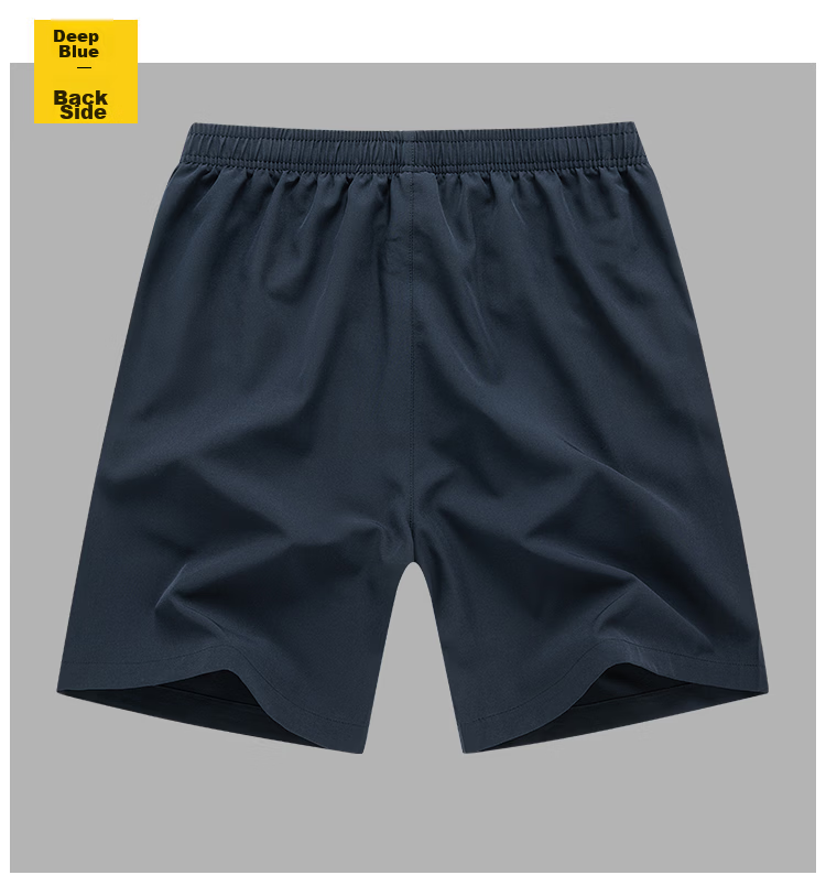 MULINSEN Men's Summer Solid Color Lightweight Sports Shorts Loose Breathable Stretch Beach Shorts Black 5XL 16