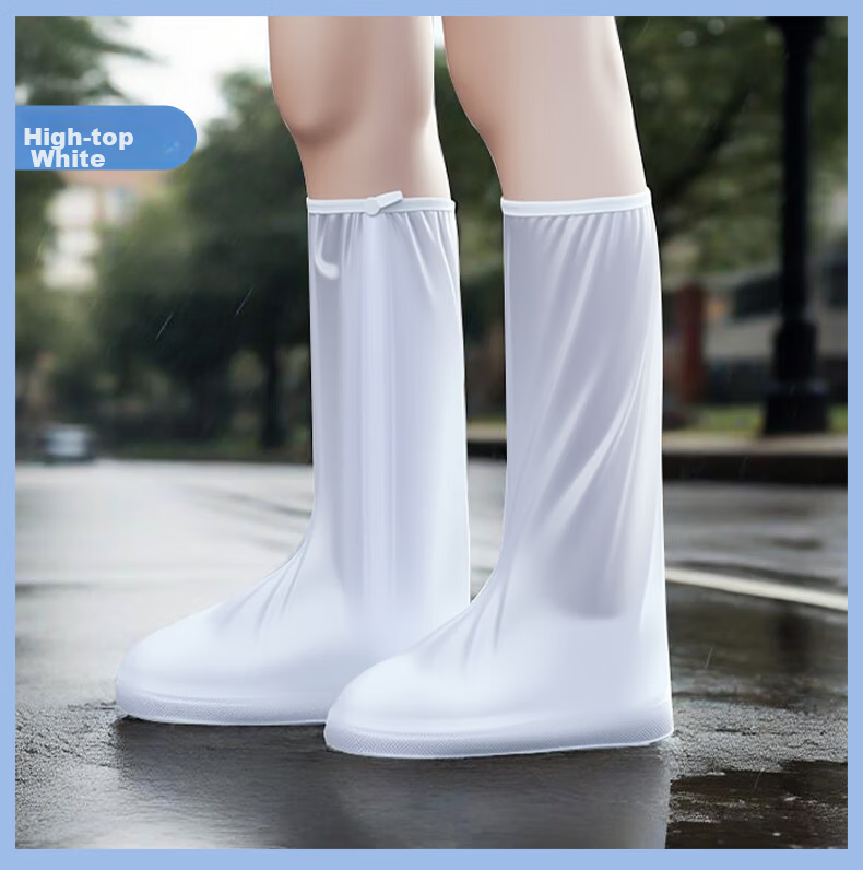SooGree Waterproof Shoe Covers Wear-Resistant Dirt-Resistant Non-Slip Thickened Rain Shoe Covers Outdoor Splash-Proof Rain Boot Covers 14