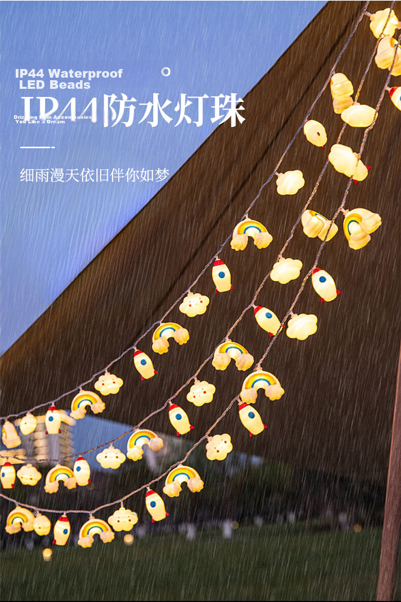 Modouyu Starry Sky String Lights, 3 Meters, 20 LED Lights, Camping Atmosphere Lights, Valentine's Day Confession, Proposal, Birthday Room Decoratio 4