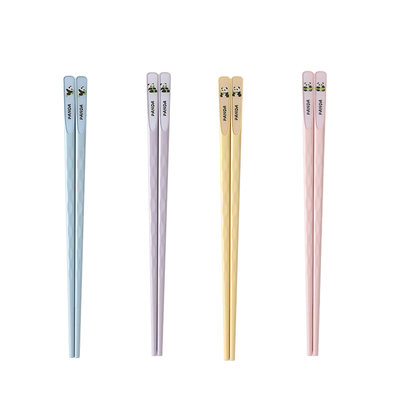 COOKSS Kids Chopsticks Baby Anti-Slip Antibacterial High-Temperature Resistant Training Chopsticks Set for Ages 3-12, 2 Pairs