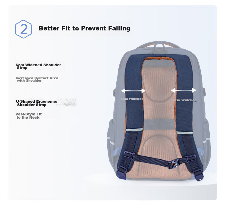 KALA·Y Large Capacity Lightweight Ergonomic Backpack for Middle and High School Students Unisex Stylish School Bag 5