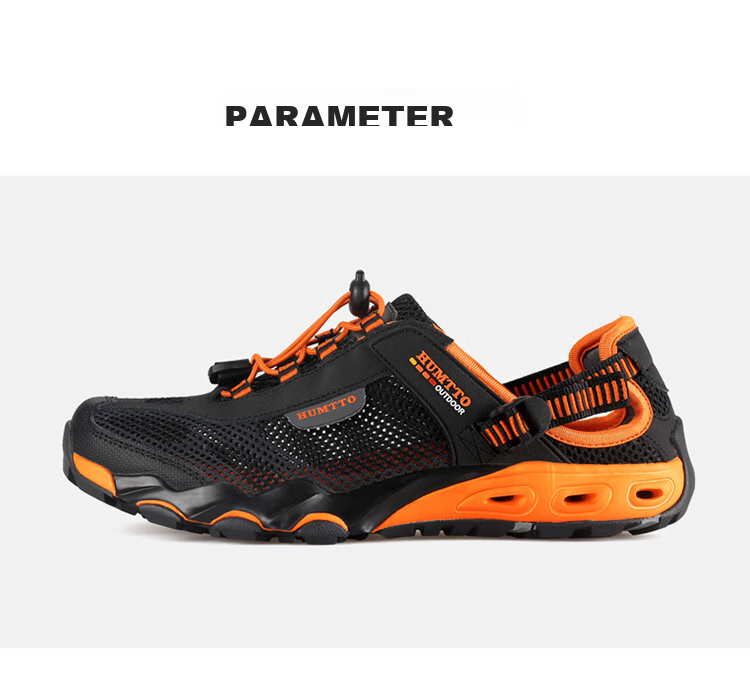 HUMTTO Summer Outdoor Creek Shoes Breathable Mesh Hiking Shoes for Men Comfortable Mesh Water Shoes Light Khaki Size 43 8