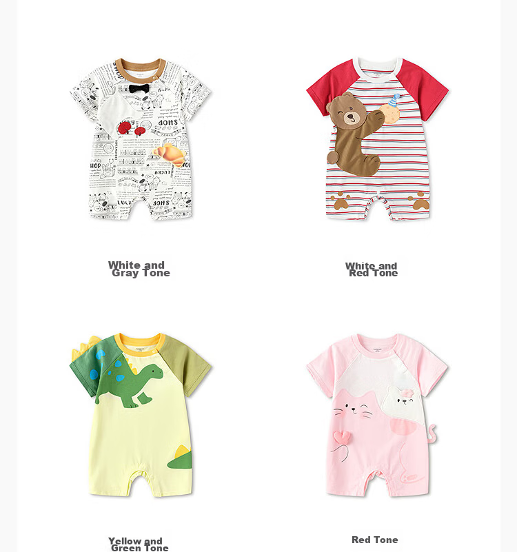 Balabala Baby Romper Infant Jumpsuit 2026 100% Cotton Cute Fashionable Adorable [Mall Same Style] 15