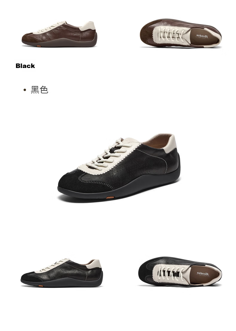 BataBata Patented Antibacterial Soft Elastic Prince Qi Tong Style Sheepskin German Training Shoes for Women 2026 Casual Sports Shoes 16
