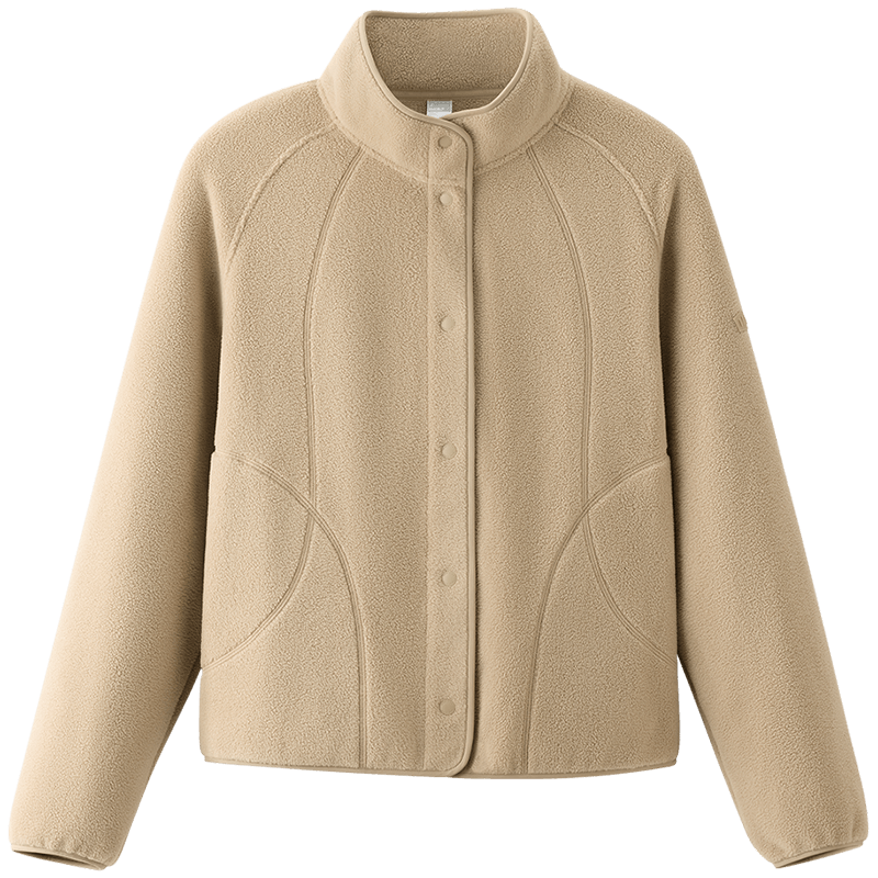 Beneunder Women's Fleece Jacket, Early Autumn New Style, Sherpa Casual Fleece Inner Layer, Outdoor Windproof Thin Jacket PM028