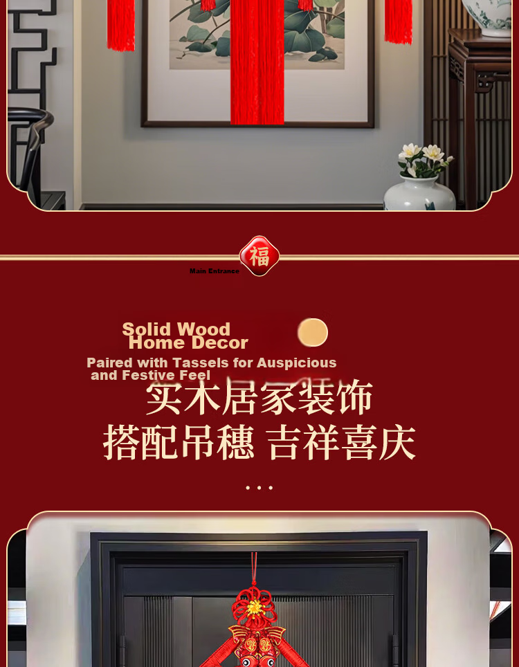 Jidukongjian Fortune-Bringing Fruit Ornament Set for Housewarming Celebration, Complete Decorative Arrangement Kit, Essential Gift for New Home, Persimmon-Shaped Good Luck Charm 6
