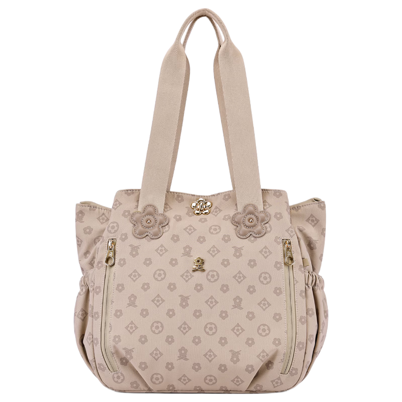 MONTAGUT Women's Large Capacity Tote Bag Luxury Crossbody Shoulder Bag Holiday Gift Khaki