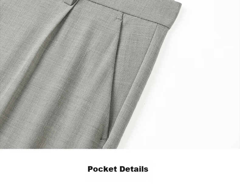 Shanshan Natural Linen 10A Antibacterial Men's Business Formal Lyocell Straight Casual Pants Spring Summer New Model 32