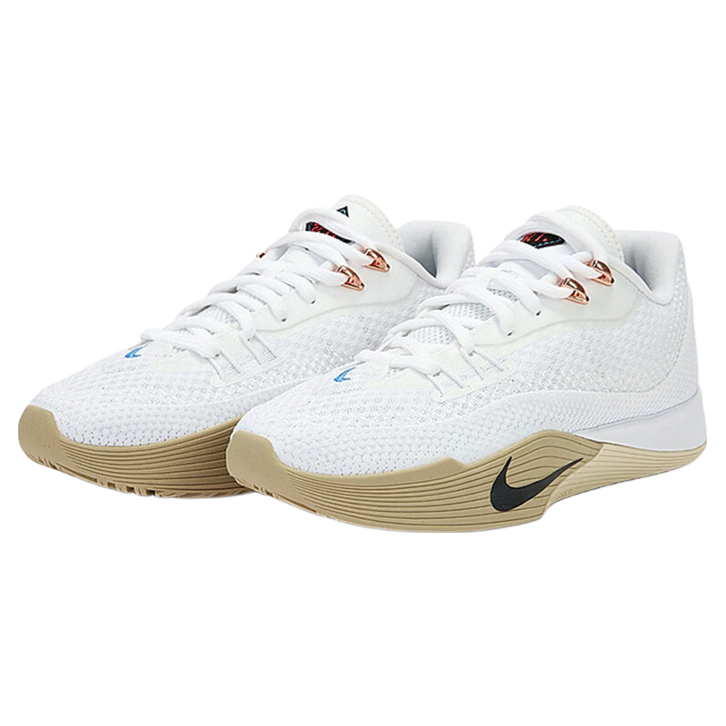 NIKE Men's Durable Basketball Shoes, S.T. FLARE Sneakers, HF0232-100 White, Size 44