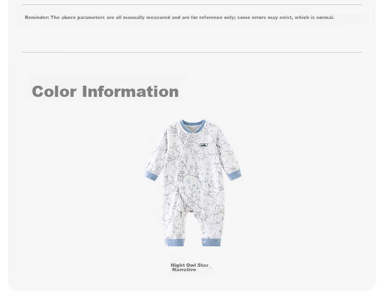 Happy Little Bear Baby Pure Cotton Romper Newborn Spring and Autumn Antibacterial Bodysuit Infant Seamless Jumpsuit Crawling Suit 25