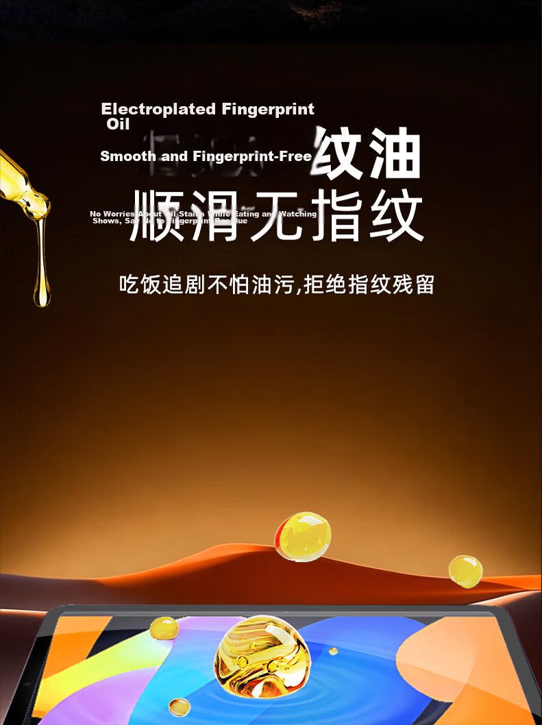 GOLDEN RAY Tempered Glass Screen Protector for Lenovo Xiaoxin Pro GT 11.1-inch Tablet 2.5D Arc Edge HD Full Screen Anti-Fingerprint Explosion-Proof Film 12
