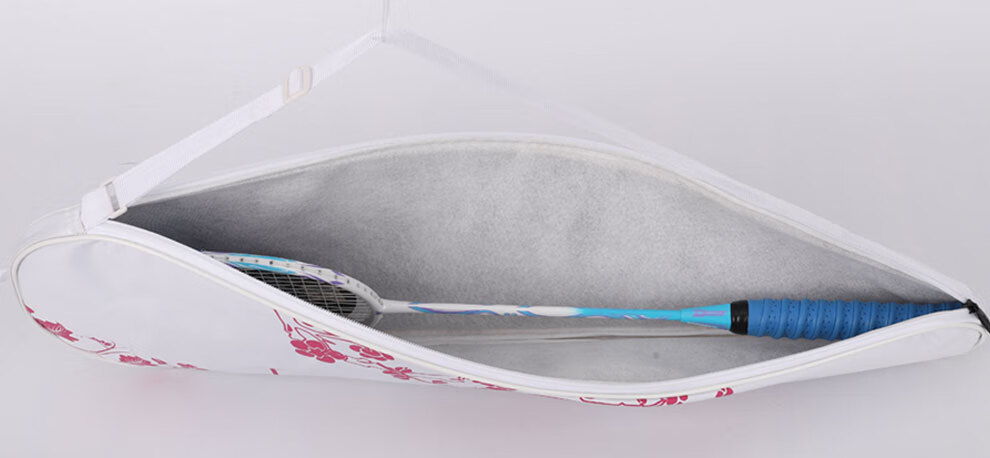 Yodiman Badminton Racket Bag, White And Pink (Holds 2 Rackets) 6