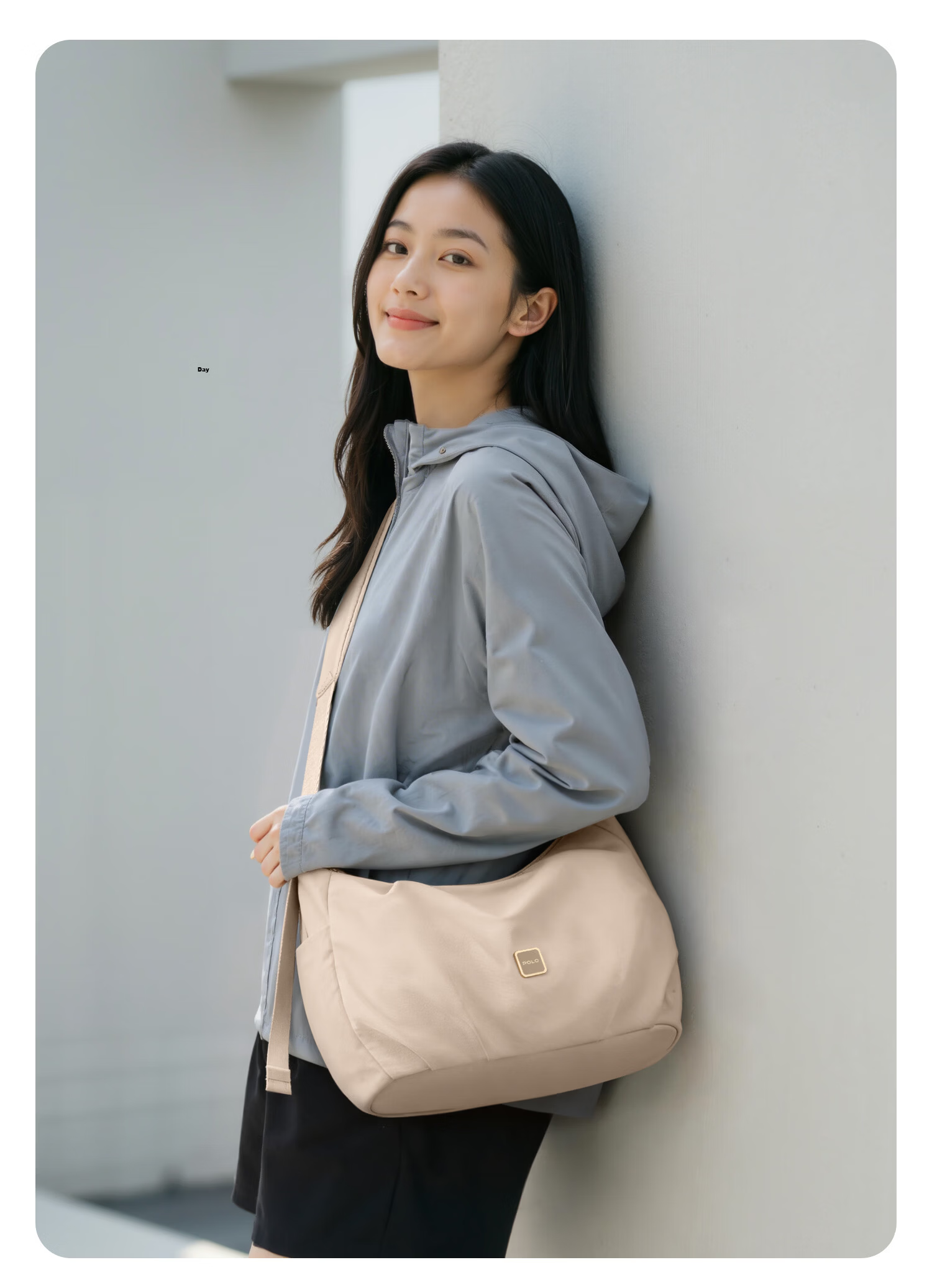 POLO Women's Large Capacity Shoulder Bag Crossbody Bag 10.9-inch iPad Bag Multi-compartment Phone Bag Sports Crossbody Bag 14