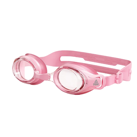Peak Kids Swimming Goggles Transparent Lens Boys Girls Baby Professional HD Waterproof Anti-Fog Diving Bathing Pink