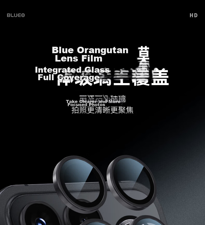 Lanxingxiansheng Lens Protector for Redmi K90 Promax, K90promax Camera Film, High-Definition Anti-Glare Invisible Anti-Shock Lens Module Protective Film, Black 3