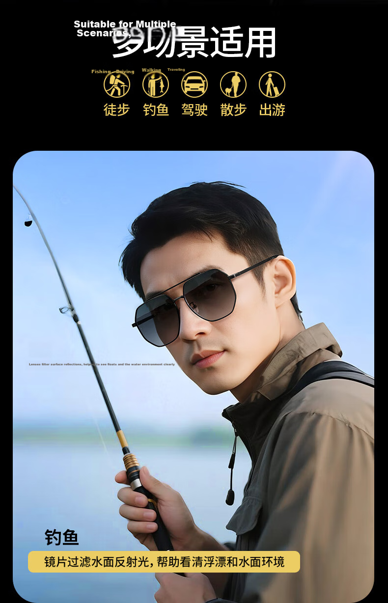Mr.PuTian Reading Glasses for Men And Women, Bifocal Tinted Sunglasses, High-Definition Reading Glasses for Elderly with Presbyopia 4