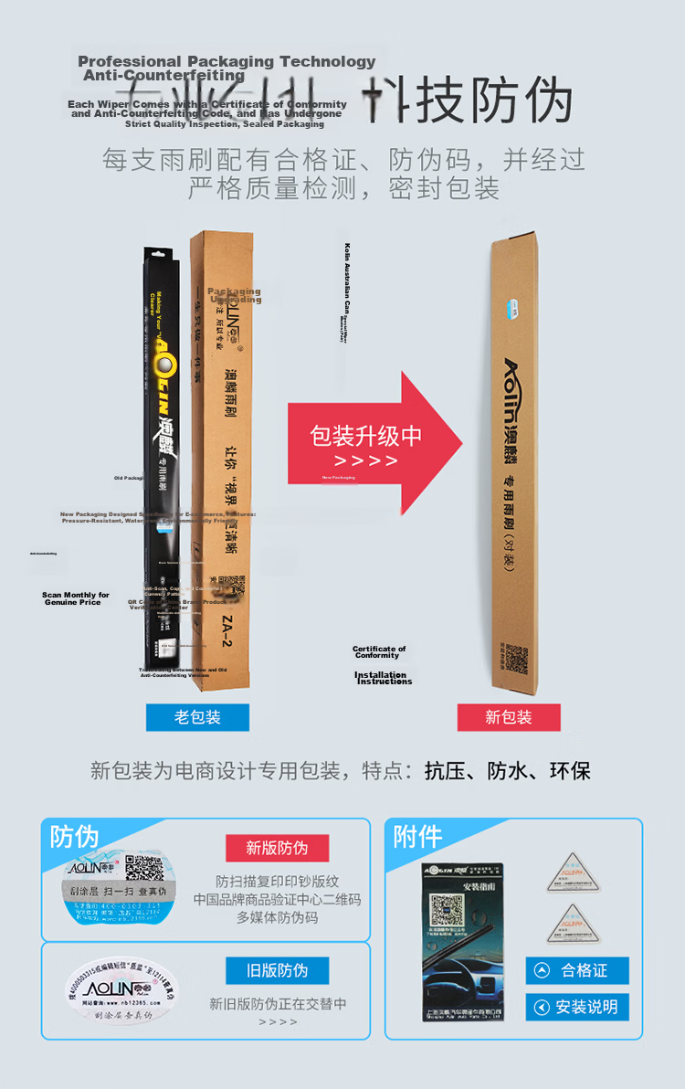 Aolin Intelligent Three-Stage Wiper for New Mondeo 2013-2020 / New Escape 2013-Present / Edge 2015-Present 7