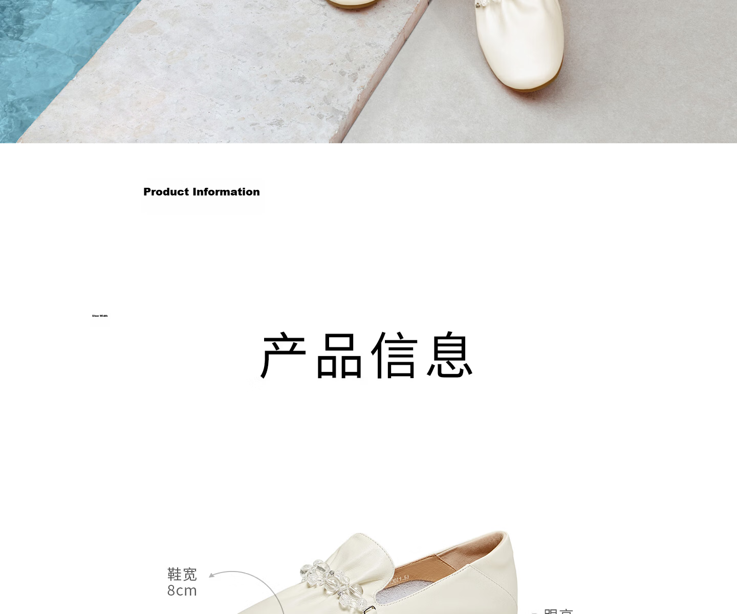 TATA Naifu Flat Loafers Women Soft Sole Genuine Leather Small Shoes Single Shoes 6 New YZU03AA6 Off-White 36 27