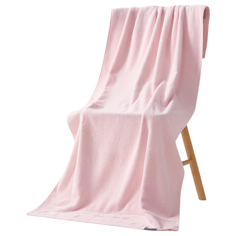 Grace Bath Towel, 100% Pure Cotton, Extra Large And Thick, 7A Antibacterial, Absorbent, Quick-Drying Adult Bath Towel, 400g Large Bath Towel, Pink Sports