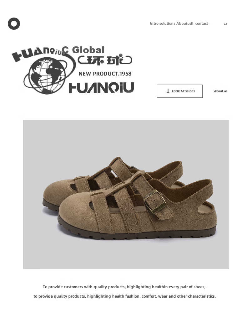 Global Birken Rome Women's Sandals 2026 Summer New Retro Versatile Closed-Toe Hollow Breathable Beach Sandals 1
