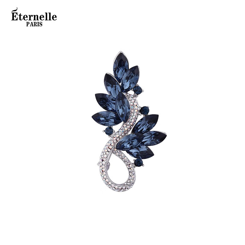 Eternelle French Crystal Brooch, Elegant And High-End European Style Corsage, Birthday Gift