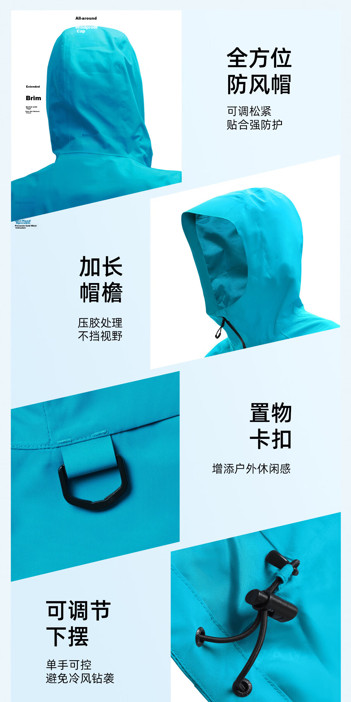 CAMEL Zhangjiajie Qixing Mountain Outdoor Challenge Edition Color Shell Waterproof Hard Shell Jacket for Men 19