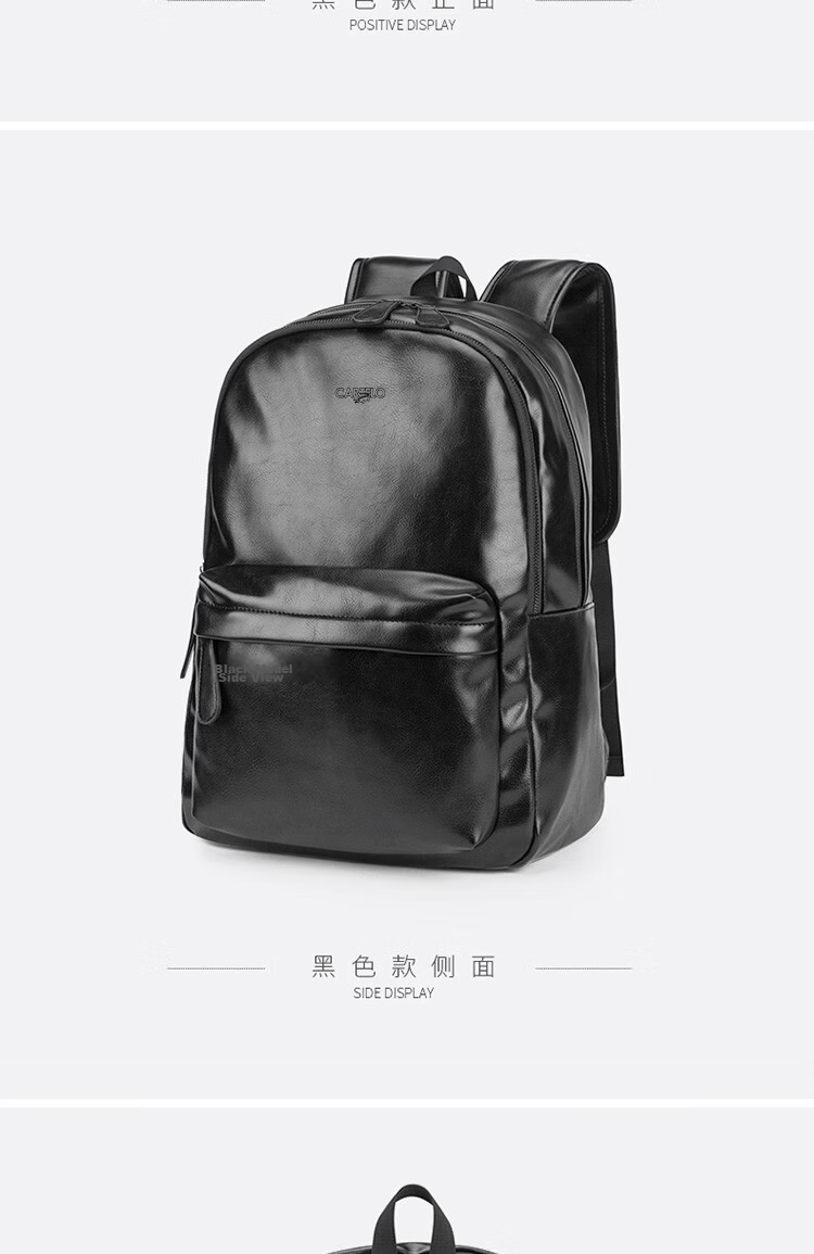CARTELO Men's Backpack, Trendy Student Schoolbag, Large Capacity Travel Backpack, Laptop Bag, Gift 12
