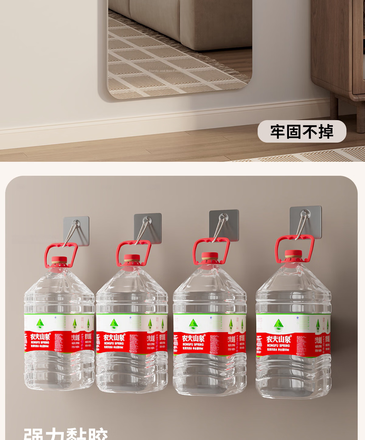Xiaojiangcai Full-Length Mirror Dressing Mirror Adhesive Cabinet Door Wall Sticker Self-Adhesive Home Dormitory Invisible HD Fitting Mirror 45*160cm 11