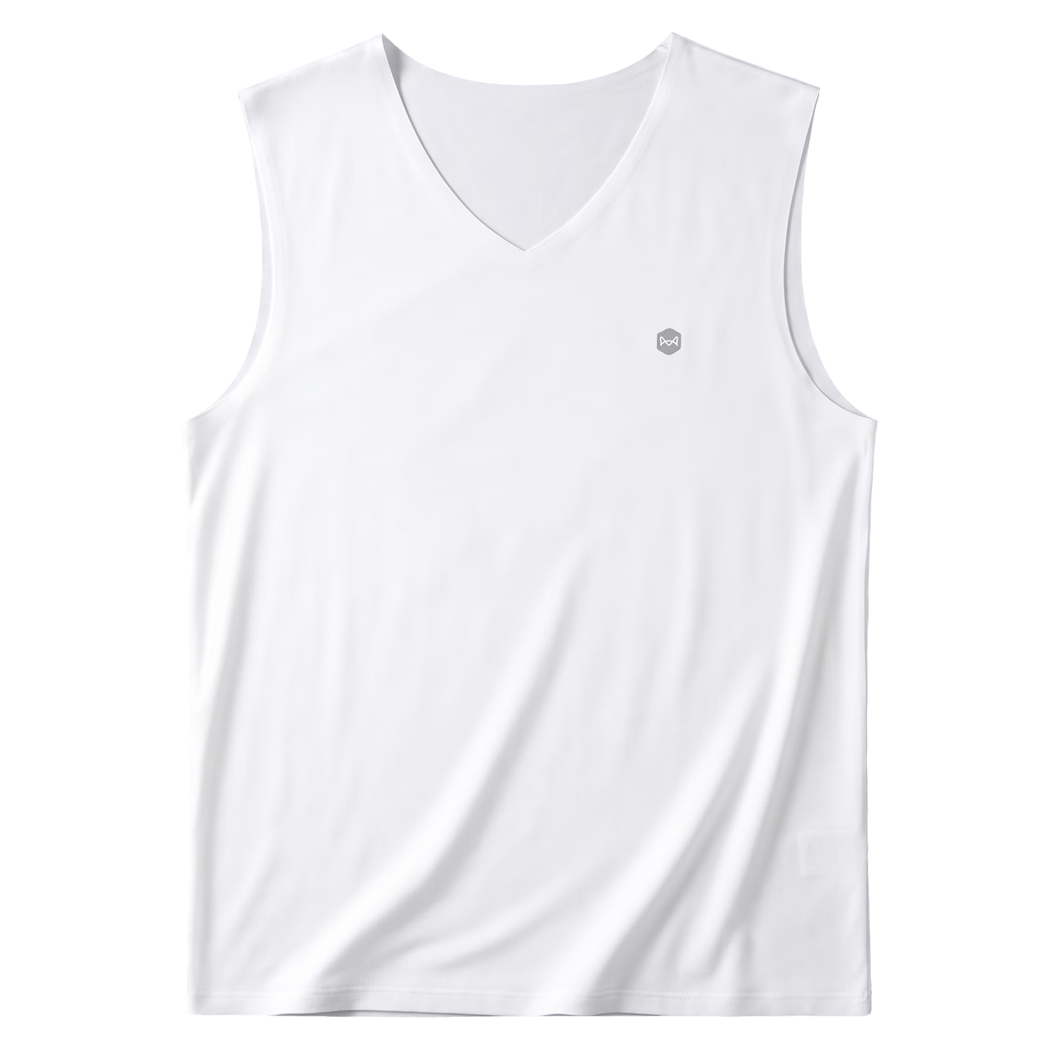 MiiOW Ice Silk Men's Tank Top, Lenzing Modal Cool-Feeling Seamless Breathable Wide Shoulder Sports Casual Summer Thin Undershirt