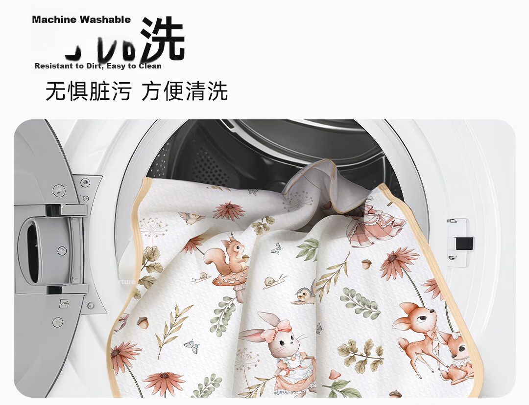 Tongkui Baby Washable Waterproof Breathable Cotton Large Diaper Pad Maternity Menstrual Mat Star Dream Bear 50x70cm 19