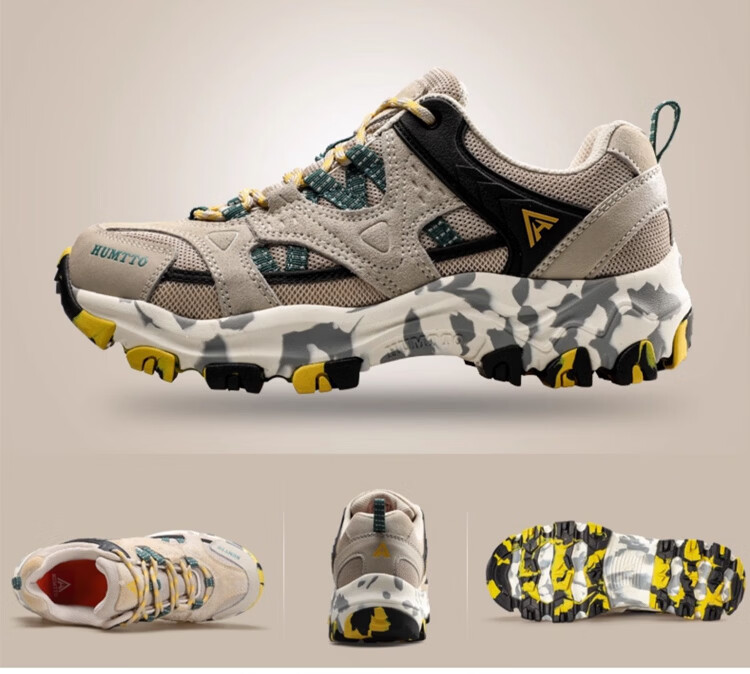 HUMTTO Outdoor Hiking Shoes for Women, Lightweight Comfortable Casual Trekking Shoes Professional Non-Slip Climbing Shoes Gray Size 36 16