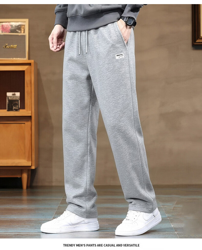 JEEP SPIRIT Ice Silk Pants for Men, Summer Quick-Dry Sports Trousers, Breathable Pants, Outdoor Straight-Leg Casual Pants for Men, Black XL 18