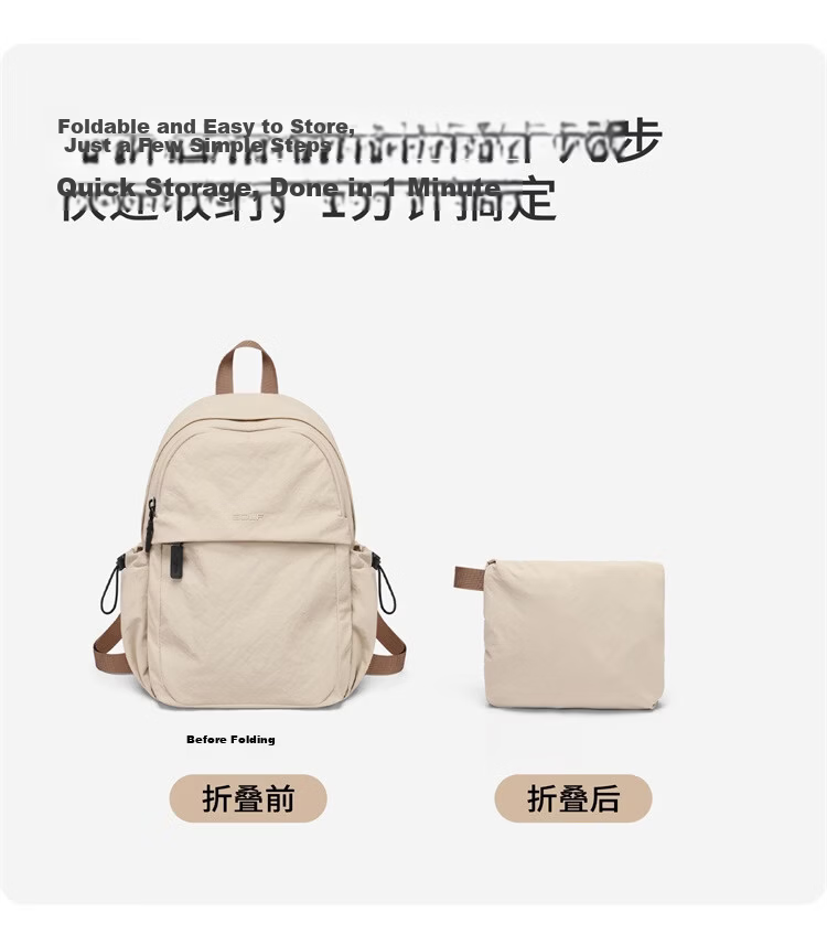 GOLF Lightweight Foldable Chest Bag Convertible Small Backpack for Women Outdoor Casual Shoulder Bag Sports Cycling Crossbody Commuter Bag 9