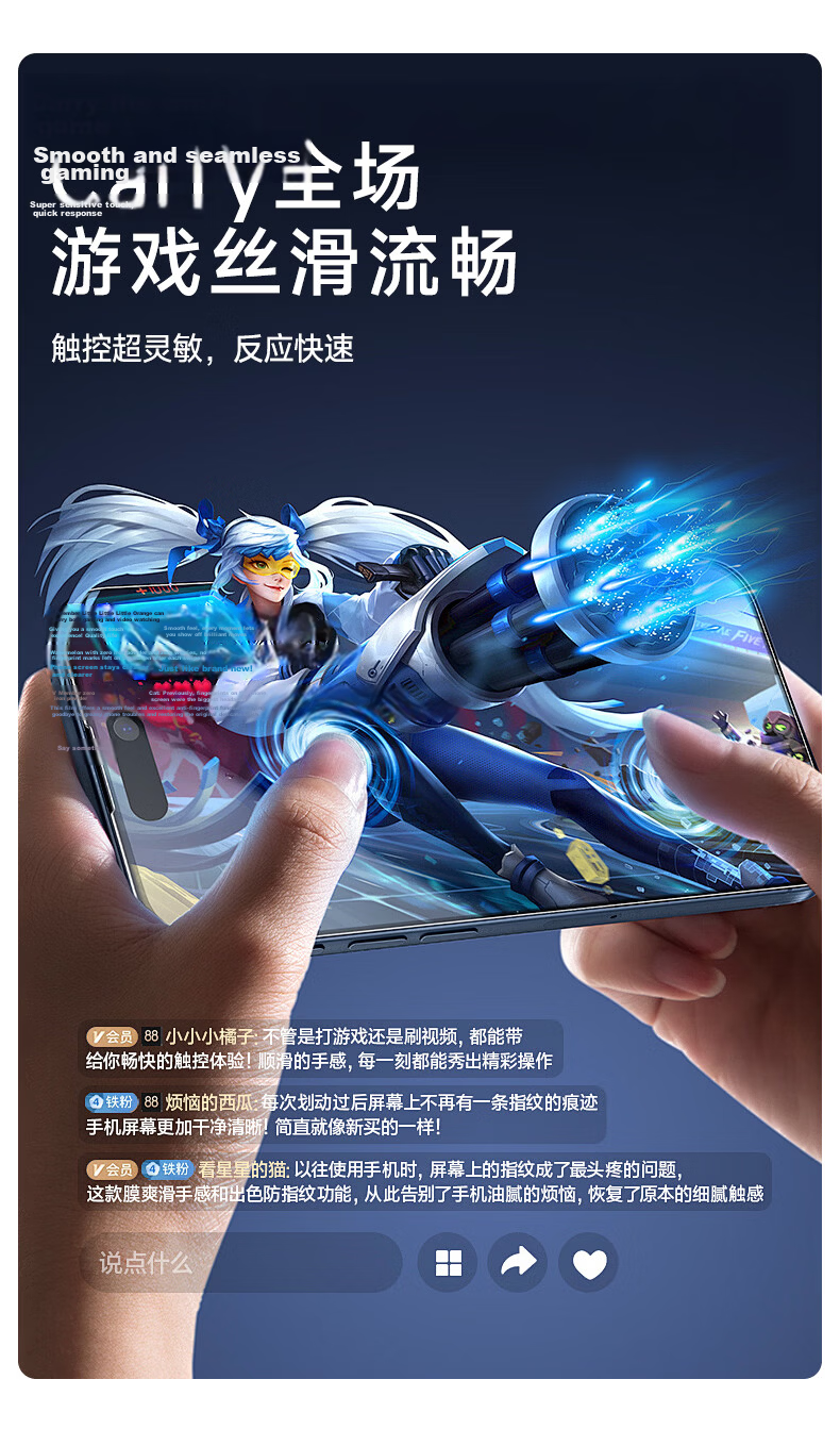 Smorss Ultra Clear Privacy Screen Protector for Honor 600/600Pro Tempered Glass Film, Quick-Apply Full-Screen Ultra-Thin Anti-Drop and Anti-Fingerprint Phone Screen Protector 10
