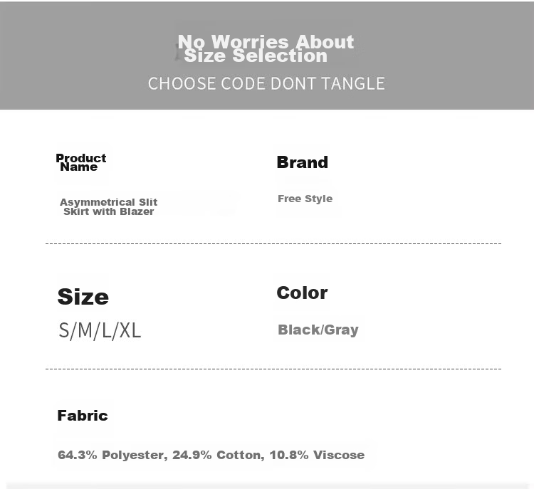 Free Style American A-Line Slit Blazer Skirt for Women 2026 Summer New Retro High Waist Anti-Exposure Bodycon Mini Skirt 11