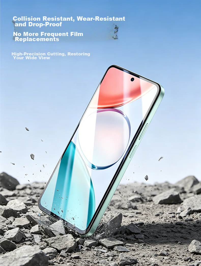 Maikuqi Tempered Glass Screen Protector for Honor Play 80 Pro, Drop-Resistant Full Coverage Ultra-Thin HD Anti-Fingerprint Film [2-Pack] 2