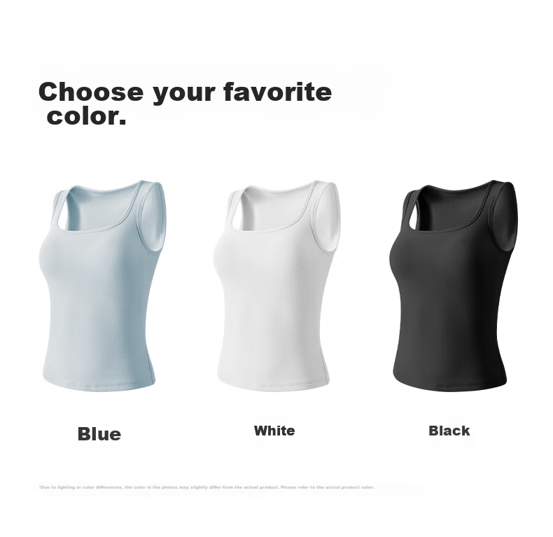 Guniangjia Women's New Vest [No Bra Needed] Integrated Camisole with Built-in Chest Pad, Wearable as Outerwear, Backless Design 27
