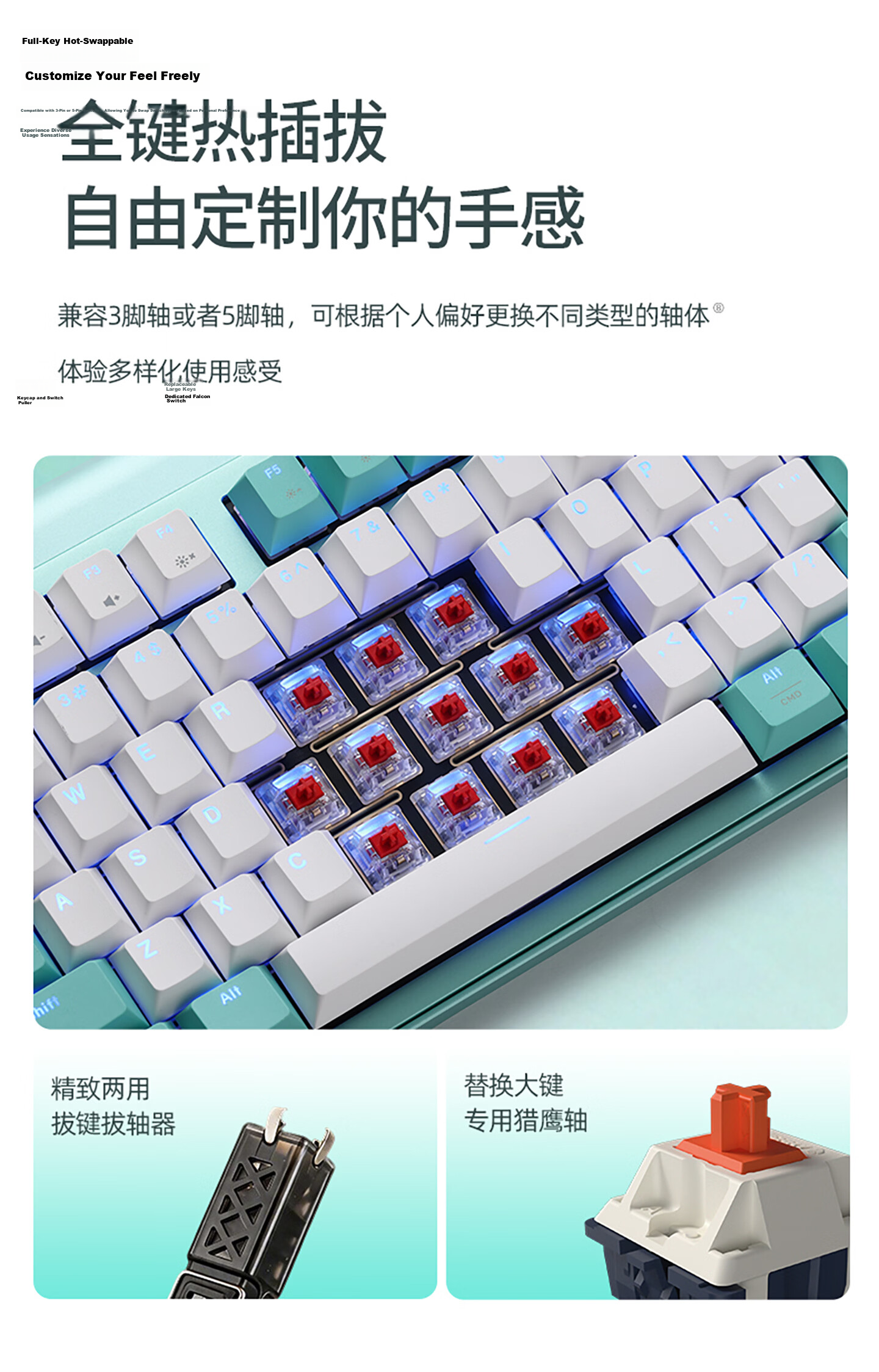 CHERRY MX8.3 PRO Orange Black Wireless Mechanical Keyboard Customizable Hot-Swappable RGB Bluetooth Tri-Mode Aluminum PUBG Valorant Delta Gaming 13