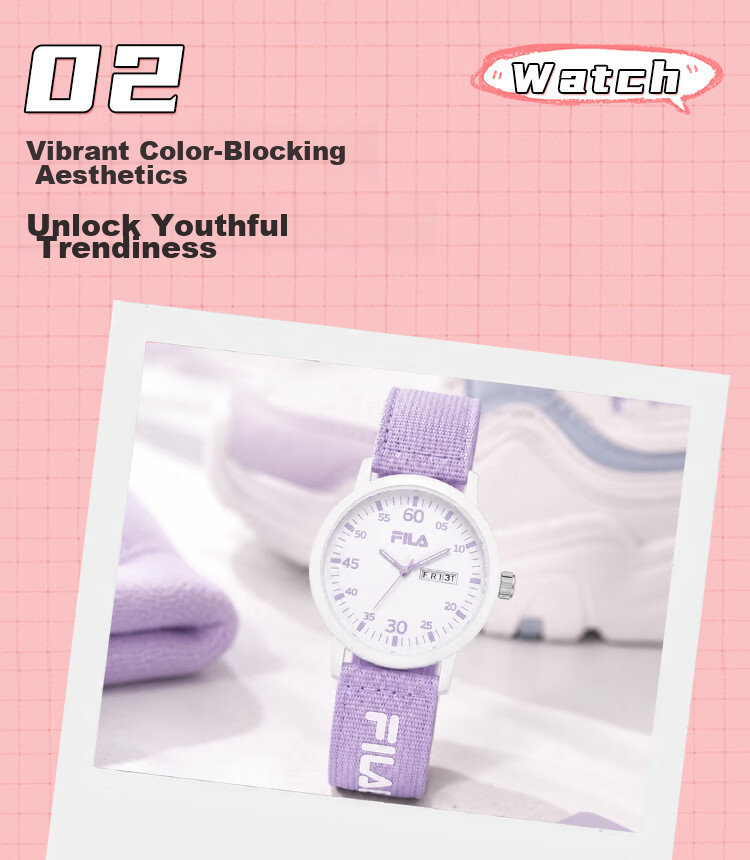 FILA Women's Watch, Student Watch, Middle School Exam Gift, Sports Children's Watch for Primary And Secondary School Students, Exam Watch 6835-002 6