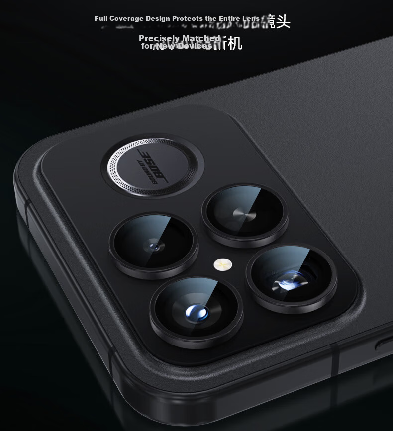 Lanxingxiansheng Lens Protector for Redmi K90 Promax, K90promax Camera Film, High-Definition Anti-Glare Invisible Anti-Shock Lens Module Protective Film, Black 6