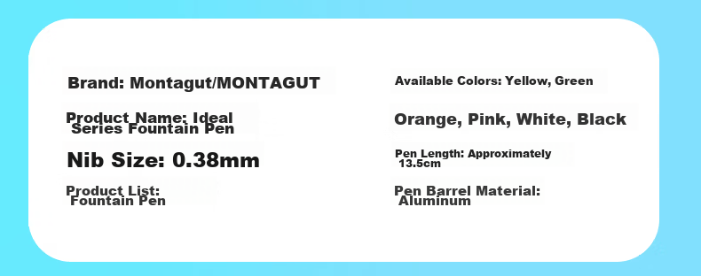 MONTAGUT Children's Day Gift Primary School Grades 4-6 Kids Fountain Pen Writing Practice Posture Correcting Multifunctional Dual-Use Ink Cartridge Pen Ideal Series Orange 14