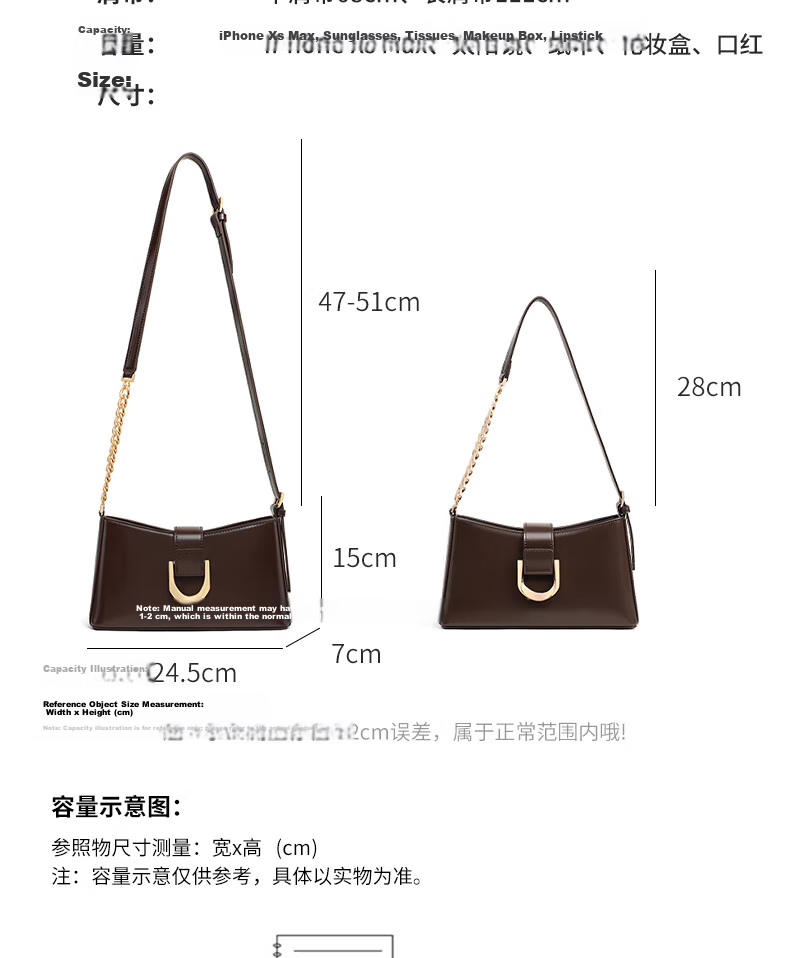 C.BANNER Leather Women's Chain Shoulder Bag Crossbody Underarm Bag Luxury Birthday Gift for Girlfriend Wife 10