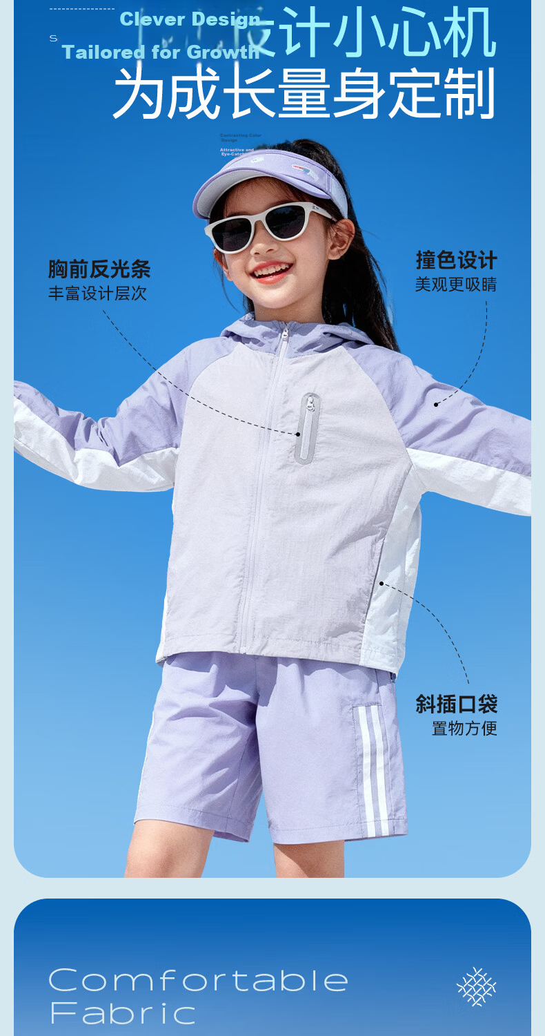 Jeanswest Kids Sun Protection Jacket 2026 New Boys Summer Lightweight Ice Silk Outdoor Coat Girls 4