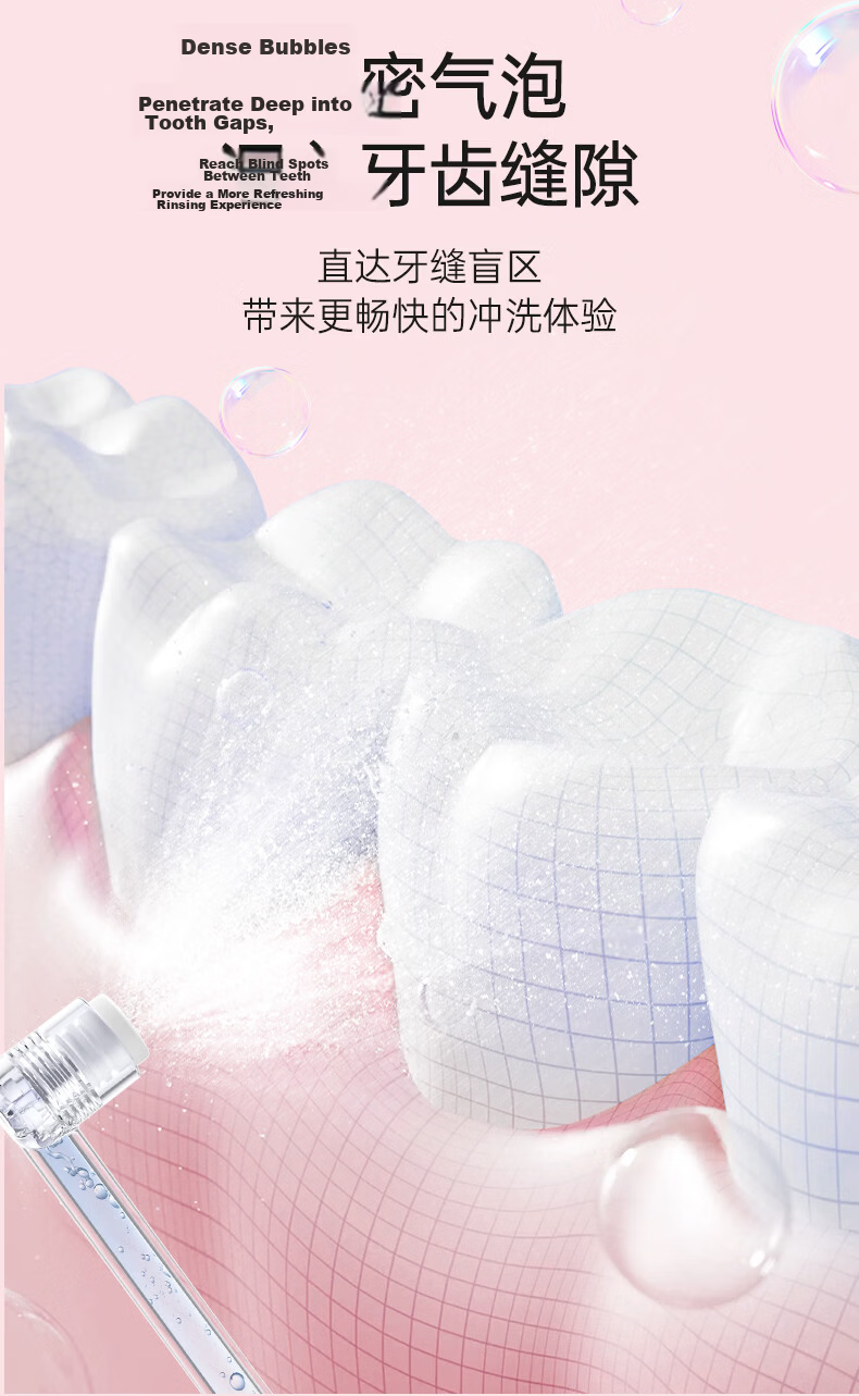 Ximalong Youth Oral Irrigator for Middle and High School Students Orthodontic and Periodontitis Use Water Flosser Portable Electric Dental Cleaner Large Kids Oral Care Rinse Gift Box Set 9