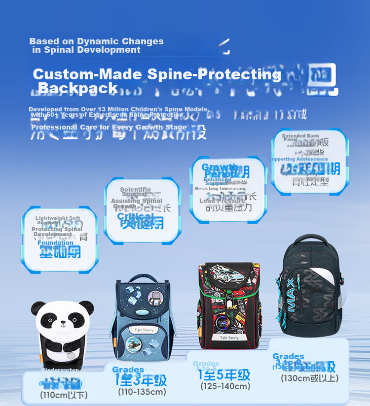 TigerFamily TigerMi Primary School Backpack for Grades 1-5 Kids Boys Girls Ergonomic Large Capacity School Bag 2
