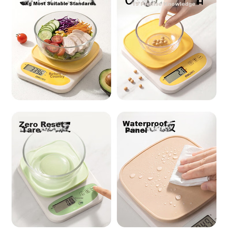 Deli Electronic Kitchen Scale Small Food Baking Household High Precision Gram Weight Scale TE913 3