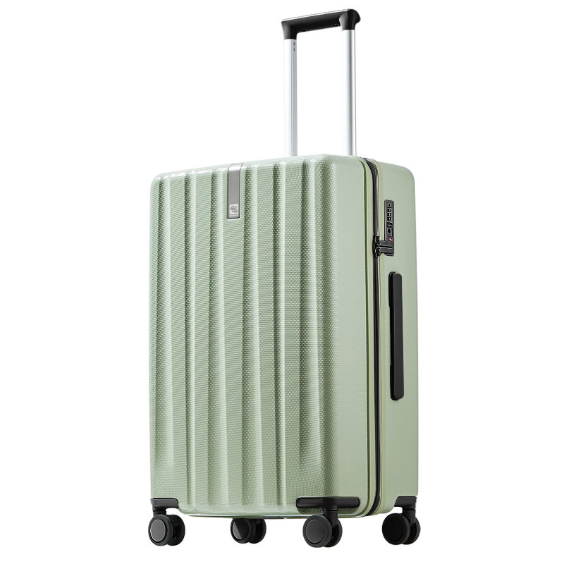 Hanke Large Capacity 26-inch Bamboo Green 6th Generation Upgraded Luggage Suitcase with Trolley and Password Lock for Men, Women, and Students