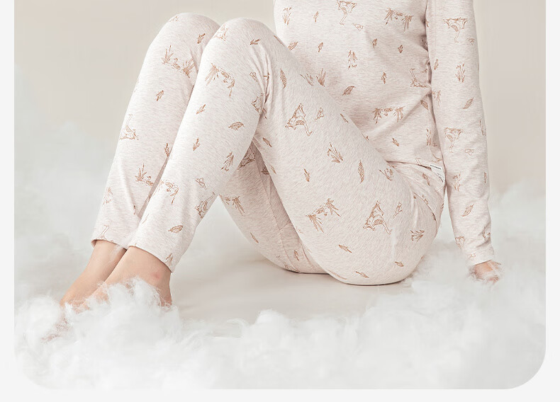 YING BO LUN Girls' Thermal Underwear Set for Autumn And Winter, Pure Cotton Undershirt And Sweater for Female Students, Pajamas And School Uniform Essential 15
